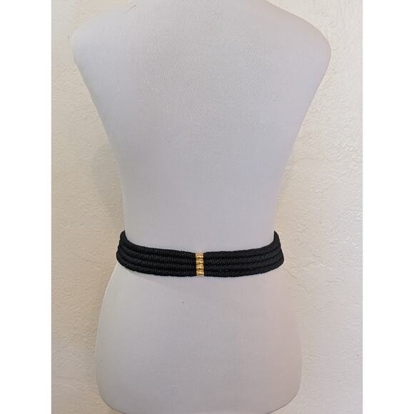 1970s West Germany Gutos Stretch Belt Gold Tone Double Parrot Rhinestone Buckle main image 10